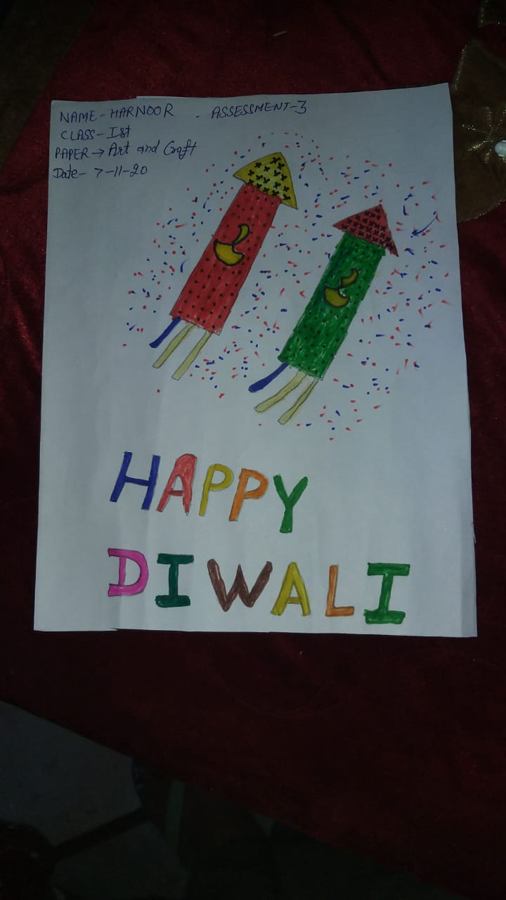 Diwali chart / poster drawing. Diwali poster making. easy happy Diwali  drawing oil pastel colour | Diwali poster, Diwali painting, Diwali drawing
